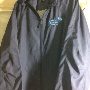 Sport-Tek Navy Lightweight Jacket with Johnson Controls Logo